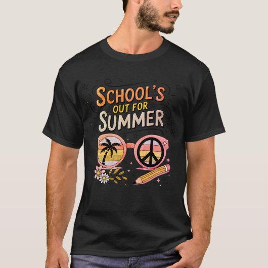 夏の学校は休みだ! Tシャツ (正面)