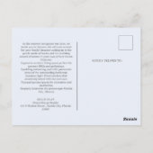 夏の実在不動産のリストまたはプロモーション ポストカード (裏面)