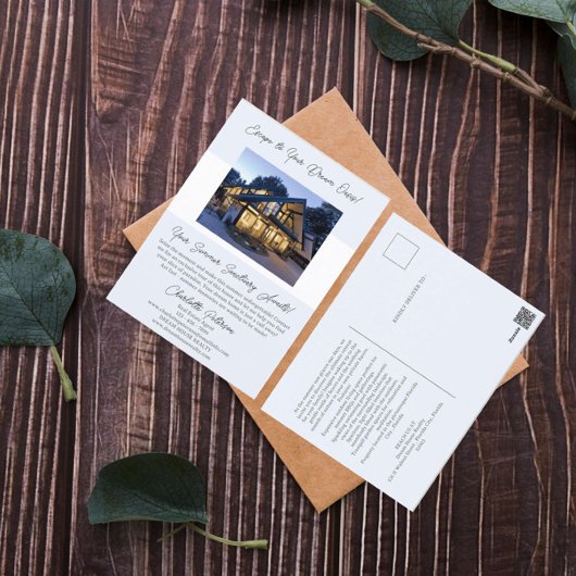 夏の実在不動産のリストまたはプロモーション ポストカード