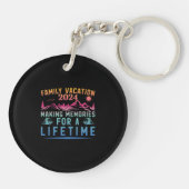 夏の家族休暇で思い出を作る キーホルダー (裏面)