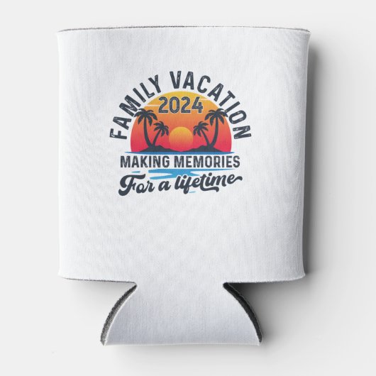 夏の家族休暇で思い出を作る 缶クーラー (正面)