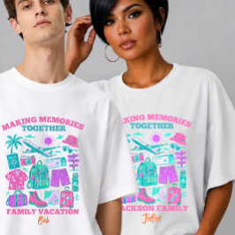 夏の家族休暇冒険AIアート トライブレンドTシャツ
