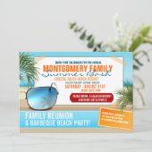 夏の家族再会招待状 招待状 (スタンド正面)