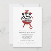 夏の家族再会BBQパーティー 招待状 (正面)