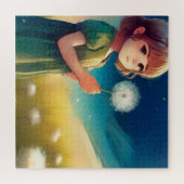 夏の小さな女の子 ジグソーパズル (横)