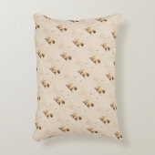 夏の小さな犬の遊パグベビー アクセントクッション (正面(垂直))