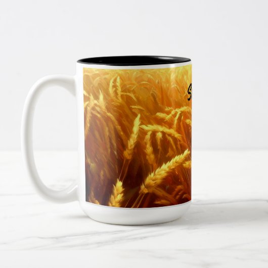 夏の小麦畑 ツートーンマグカップ (左)