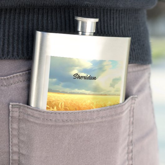 夏の小麦畑 フラスク (インサイチュ)