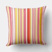 夏の屋外ストライププリント クッション (裏面)