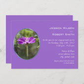 夏の屋外バーベキュー婚約パーティ 招待状 (正面/裏面)