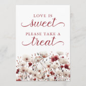 夏の山花恋は甘い好意のサイン 招待状 (正面)