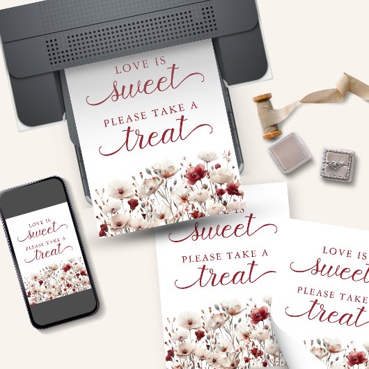 夏の山花恋は甘い好意のサイン 招待状