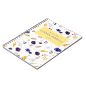 夏の山花模様ガーデニングジャーナル ノートブック (左側)