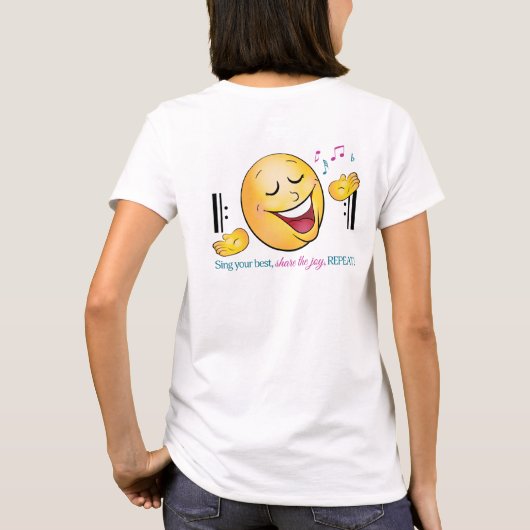 夏の岩だ!女性用Tシャツ Tシャツ (裏面)