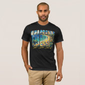 夏の島の旅の探索マッチングファミリーTe Tシャツ (正面フル)