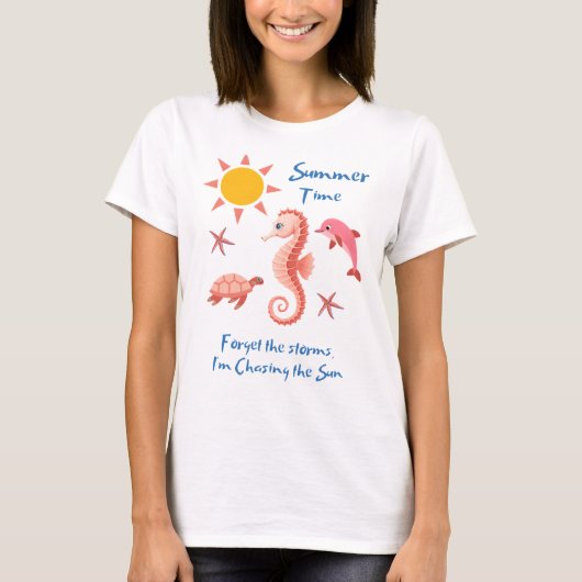 夏の嵐なんて忘れてTシャツ Tシャツ (正面)