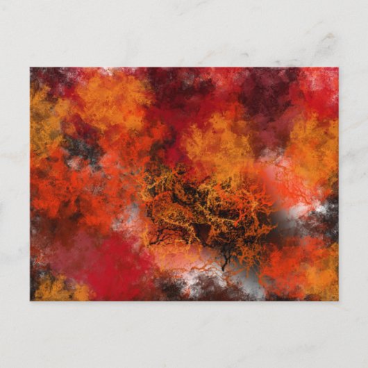 夏の嵐の雲1 ポストカード (正面)