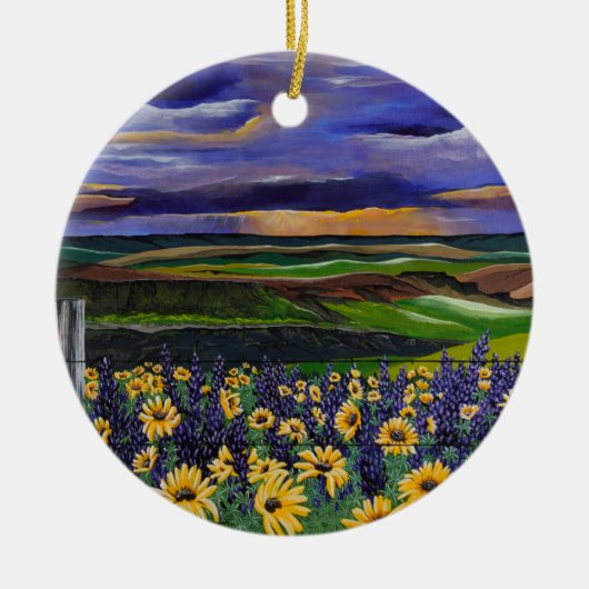 夏の嵐 セラミックオーナメント (正面)