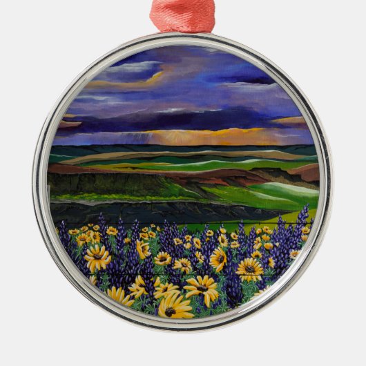 夏の嵐 メタルオーナメント (正面)