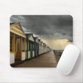 夏の嵐| Southwoldのビーチ小屋 マウスパッド (マウス)