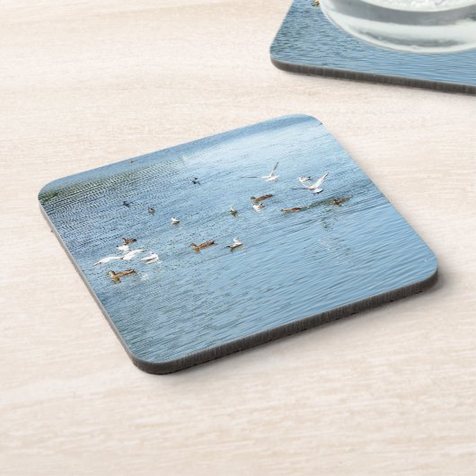 夏の川の鳥 コースター (左側)