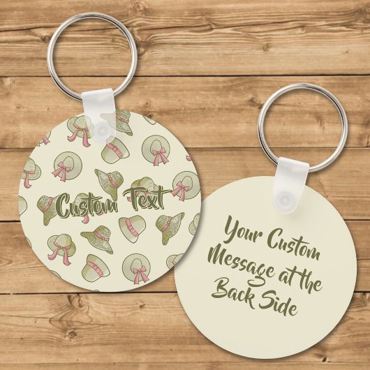 夏の帽子（黄色） キーホルダー