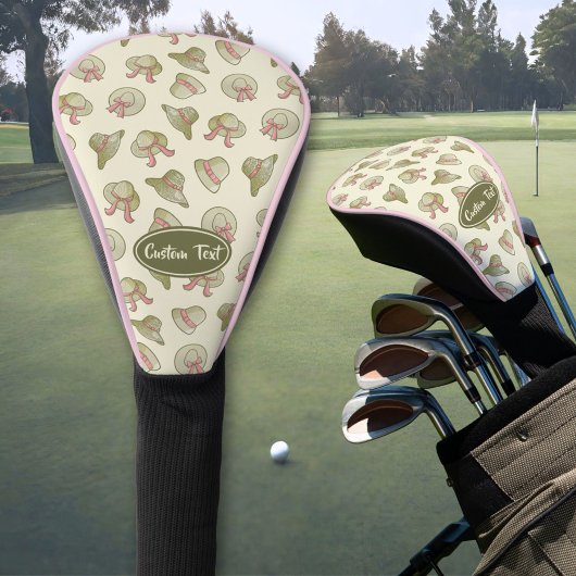 夏の帽子（黄色） ゴルフヘッドカバー