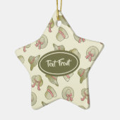 夏の帽子（黄色） セラミックオーナメント (左)