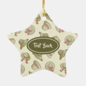 夏の帽子（黄色） セラミックオーナメント (裏面)