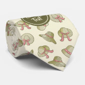 夏の帽子（黄色） ネクタイ (ロール)