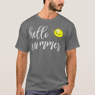 夏の幸せな太陽とHello Summer for summer vacation & Tシャツ