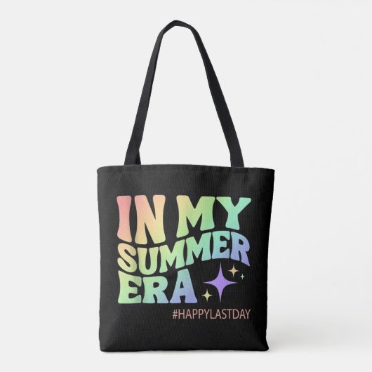 夏の幸せな学校の最後の日先生 トートバッグ (裏面)