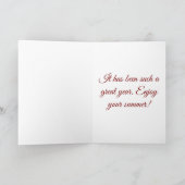 夏の幸せな学校の最終日 カード (内部)