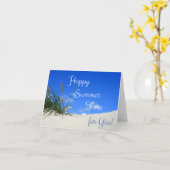 夏の幸せな時間を！ カード (黄色い花)