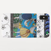 夏の庭と渦巻き/ファッション衣装デザイナー Case-Mate iPhoneケース (裏面(横))