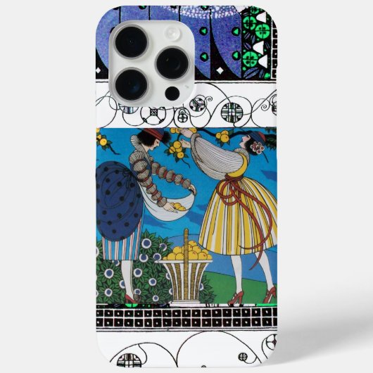 夏の庭と渦巻き/ファッション衣装デザイナー Case-Mate iPhoneケース (裏面)