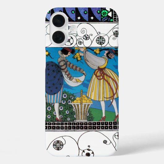 夏の庭と渦巻き/ファッション衣装デザイナー Case-Mate iPhoneケース (裏面)