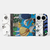 夏の庭と渦巻き/ファッション衣装デザイナー Case-Mate iPhoneケース (裏面 (横))