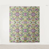 夏の庭に咲く美しい花 タペストリー (正面)