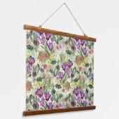 夏の庭に咲く美しい花 吊り下げ型タペストリー (傾斜あり)