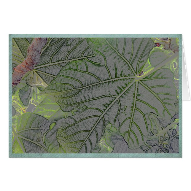 夏の庭のバックリットの葉 (正面横)