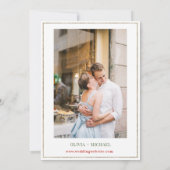 夏の庭のバラ日付を保存 セーブザデート (裏面)