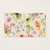 夏の庭のフローラ結婚サンキューカード (裏面)