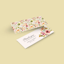夏の庭のフローラ結婚サンキューカード