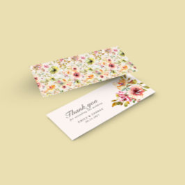 夏の庭のフローラ結婚サンキューカード