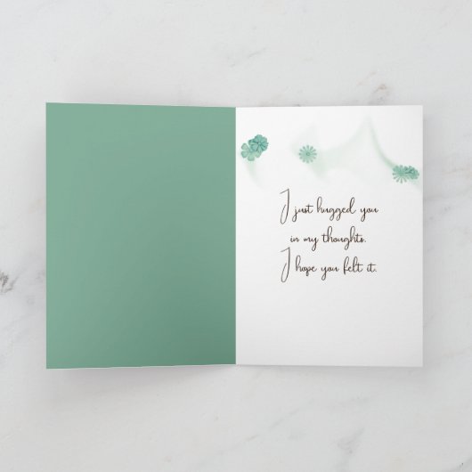 夏の庭の少女 カード (内部)