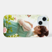 夏の庭の少女 iPhone 15ケース (裏面横)