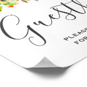 夏の庭の水の色のフローラ結婚のポスター ポスター (角)