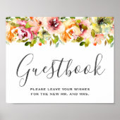 夏の庭の水の色のフローラ結婚のポスター ポスター (正面)