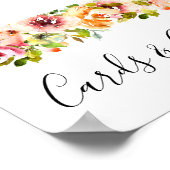 夏の庭の水の色のフローラ結婚のポスター ポスター (角)